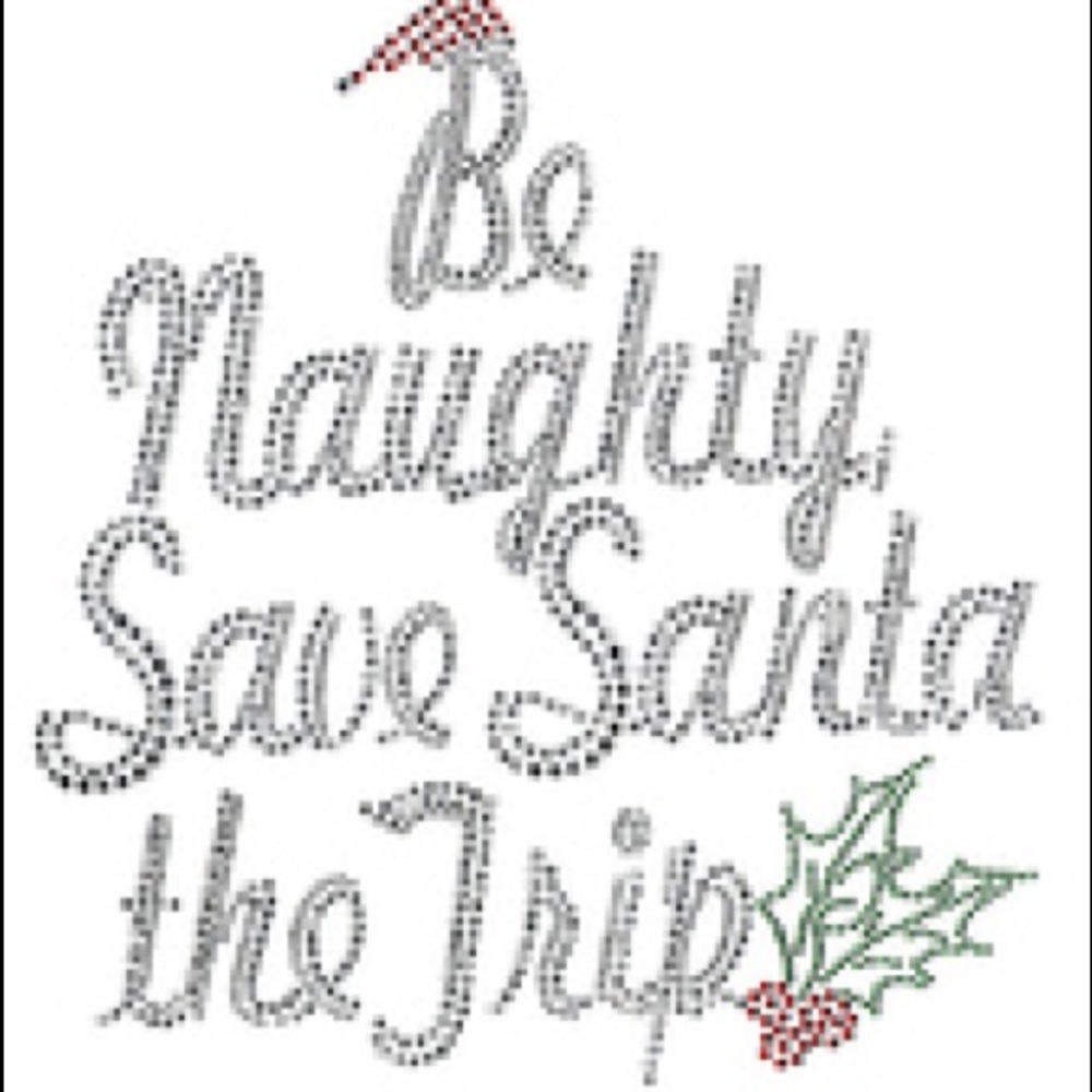 Rhinestone Xmas Transfers